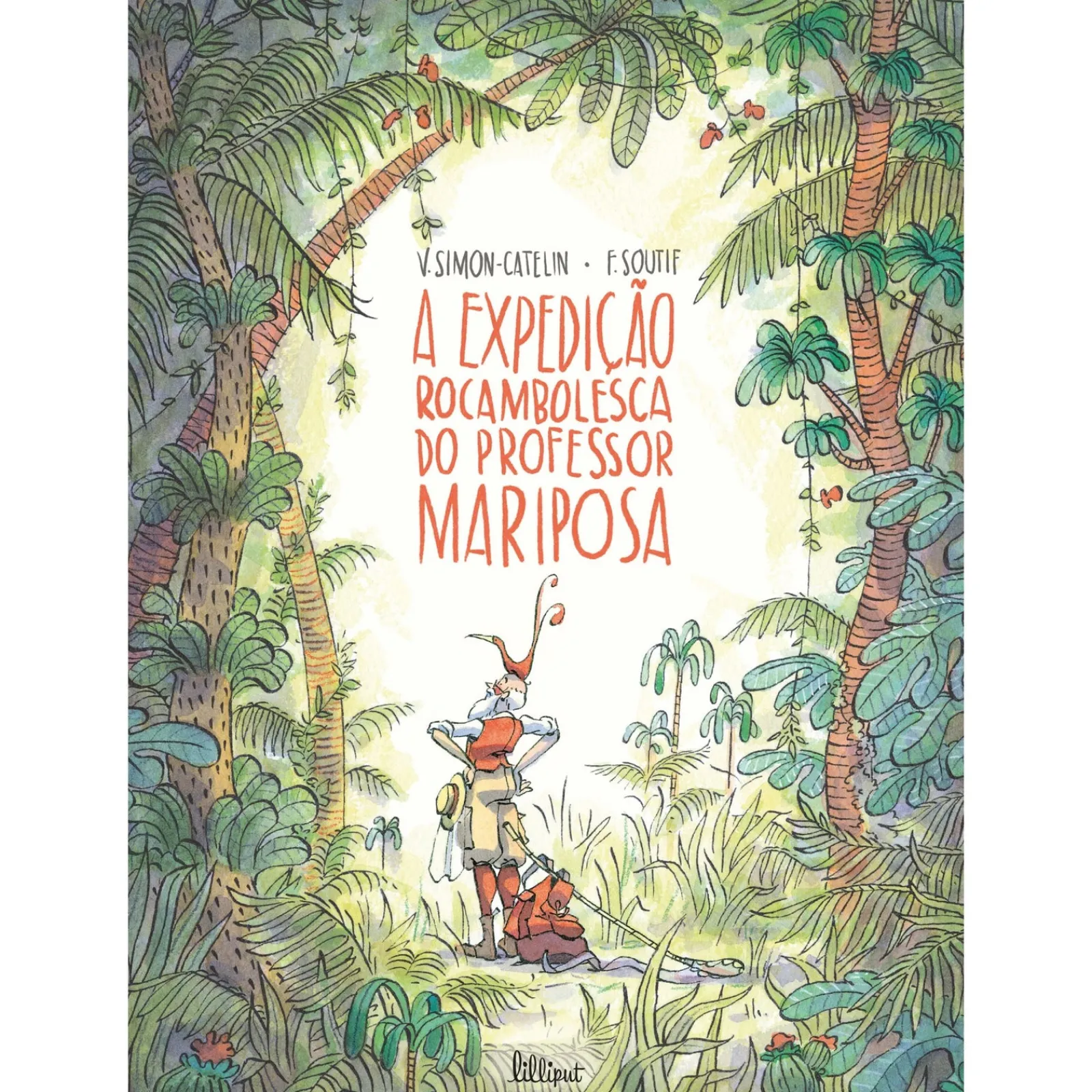 Nuvem De Letras A Expedição Rocambolesca do Professor Mariposa de Vanessa Simon-Catelin