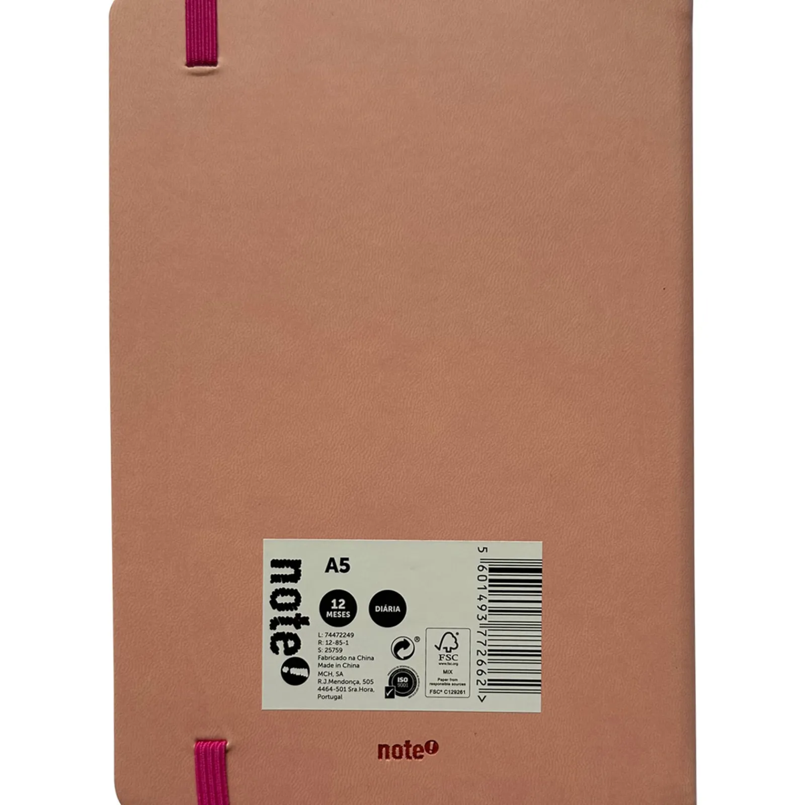 Note! Agenda A5 Pastel com Elástico (artigo sortido)