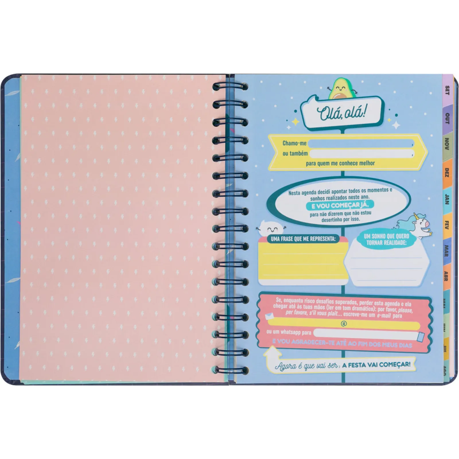 Best Mr. Wonderful Agenda Wonder 24/25 Semanal Grande - Planos Que Prometem, Sonhos que Acontecem