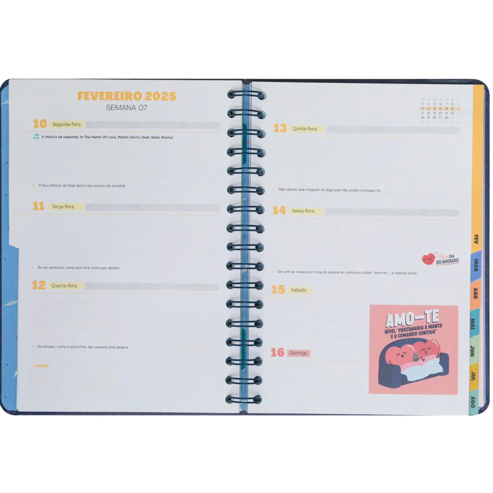 Best Mr. Wonderful Agenda Wonder 24/25 Semanal Grande - Planos Que Prometem, Sonhos que Acontecem