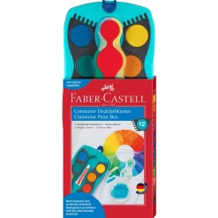 Faber Castell Aguarelas Caixa Azul + 1 Branco Opaco 12 unidades