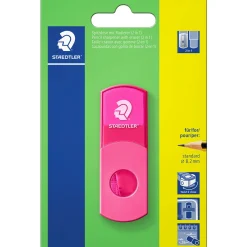 New Staedtler Apara Lápis Com Depósito + Borracha 2Em1 Rosa