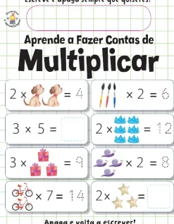 Booksmile Aprende a Fazer Contas de Multiplicar de Elizabeth Golding - (3ª Edição)