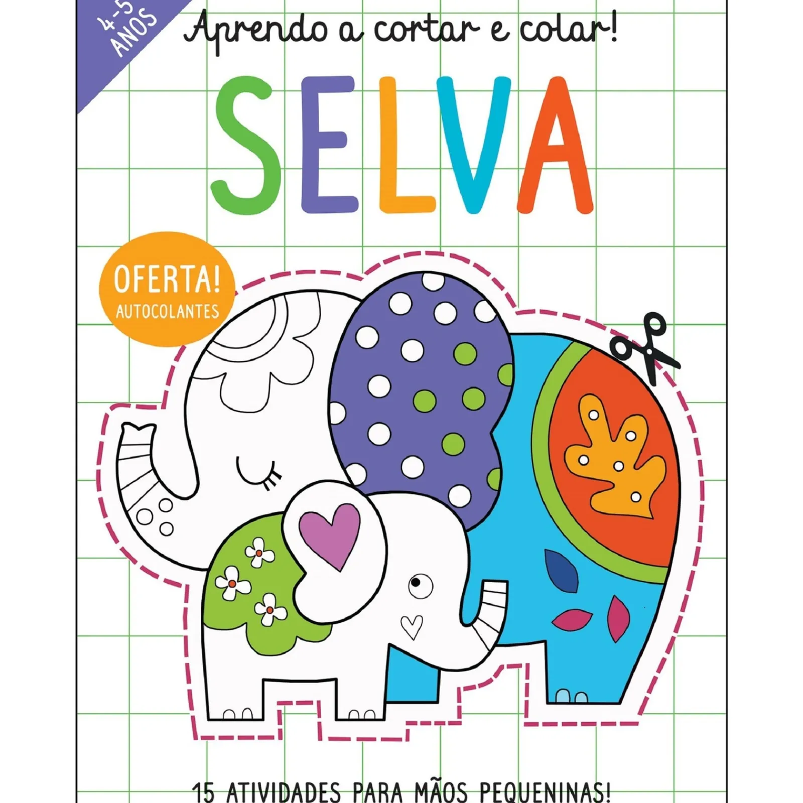 Discount Joybooks Aprendo a Cortar e Colar! - Selva de Elizabeth Golding - 15 Atividades para Mãos Pequeninas!