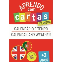 Fábula Aprendo com Cartas: Bilingue - Calendário e Tempo +3 Anos