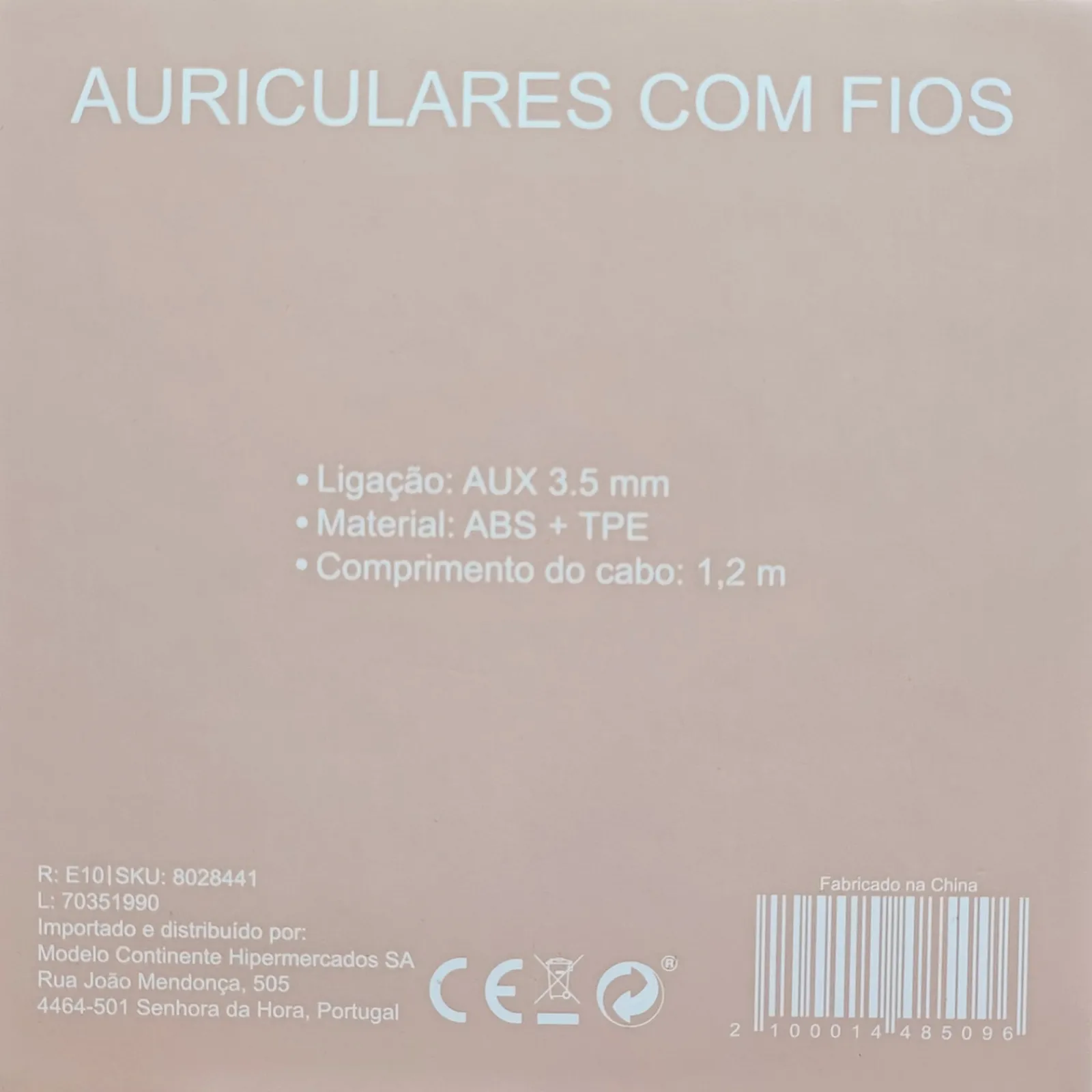 Onetop Auriculares com Fios Rosa Fusion