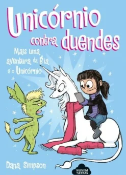 Nuvem De Letras Bia e o Unicórnio -Unicórnio Contra Duendes de Dana Simpson - N.º 3