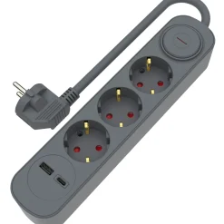 Clearance Marshmallow Bloco Cinza 3Tom Com Int 1Usb 1,5M