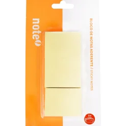 Note! Bloco de Notas Aderente 5 x 4 x 3cm 3 unidades Amarelo