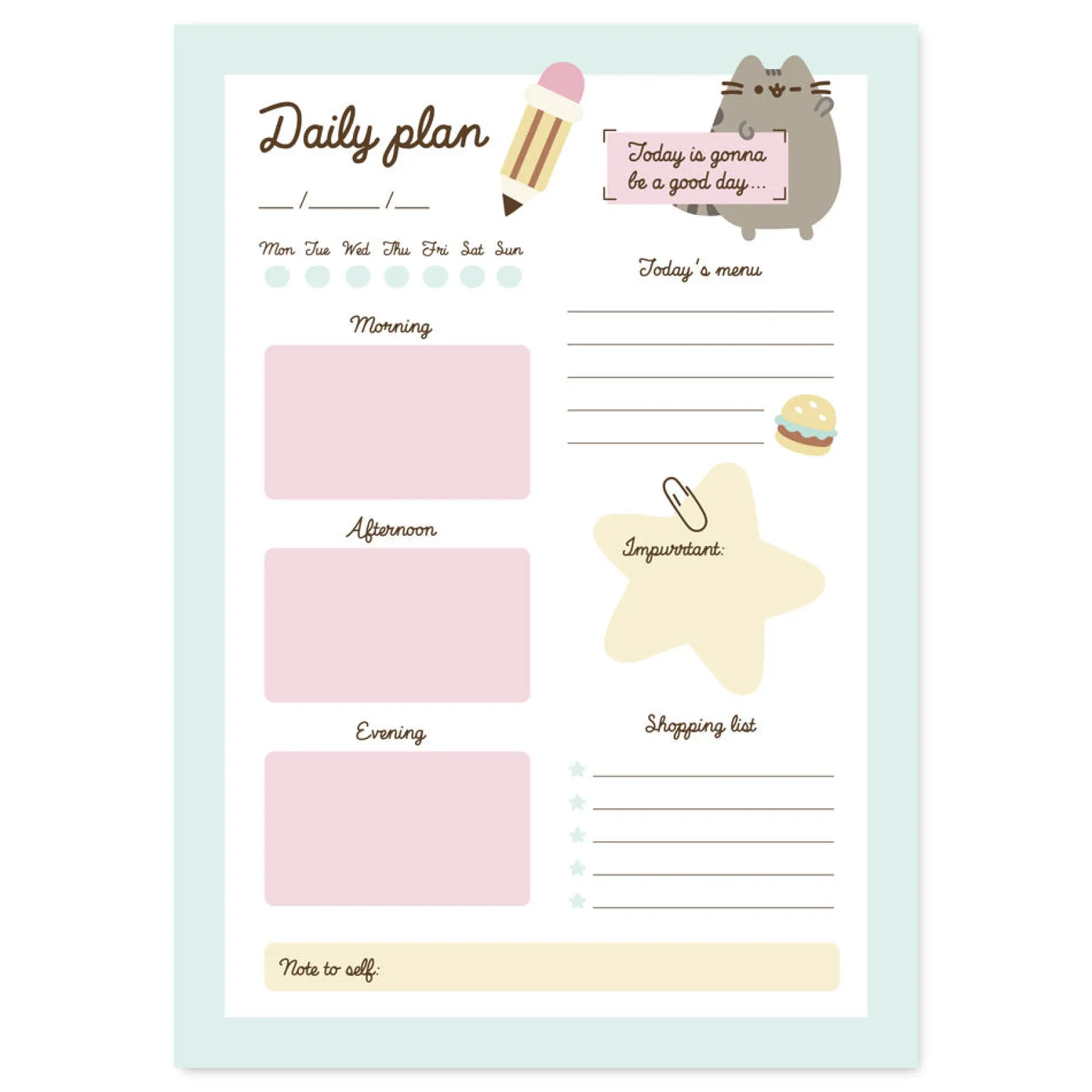 Sale Pusheen Bloco Notas Aderentes - Gato