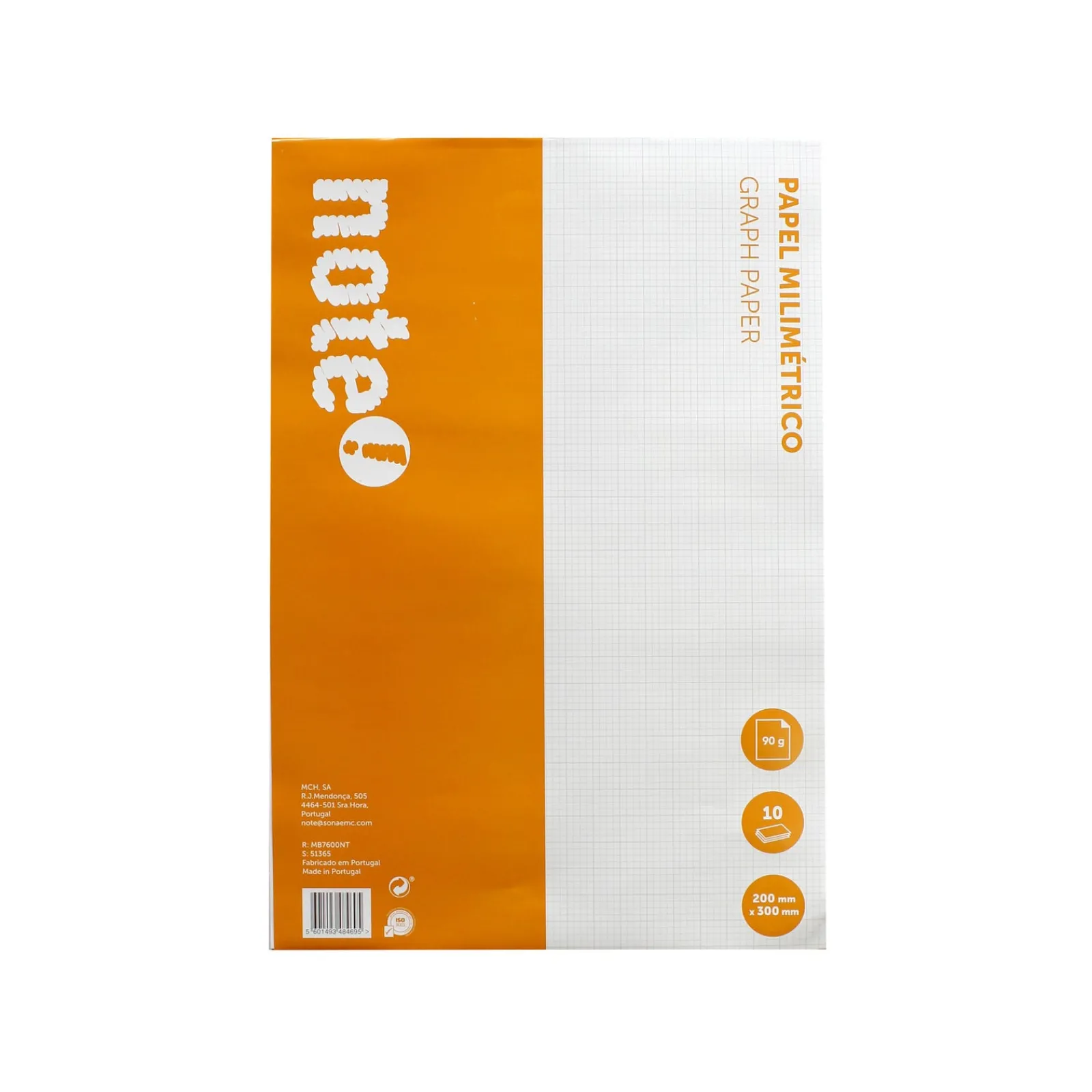 Note! Bloco Papel Milimétrico A4 10 Folhas