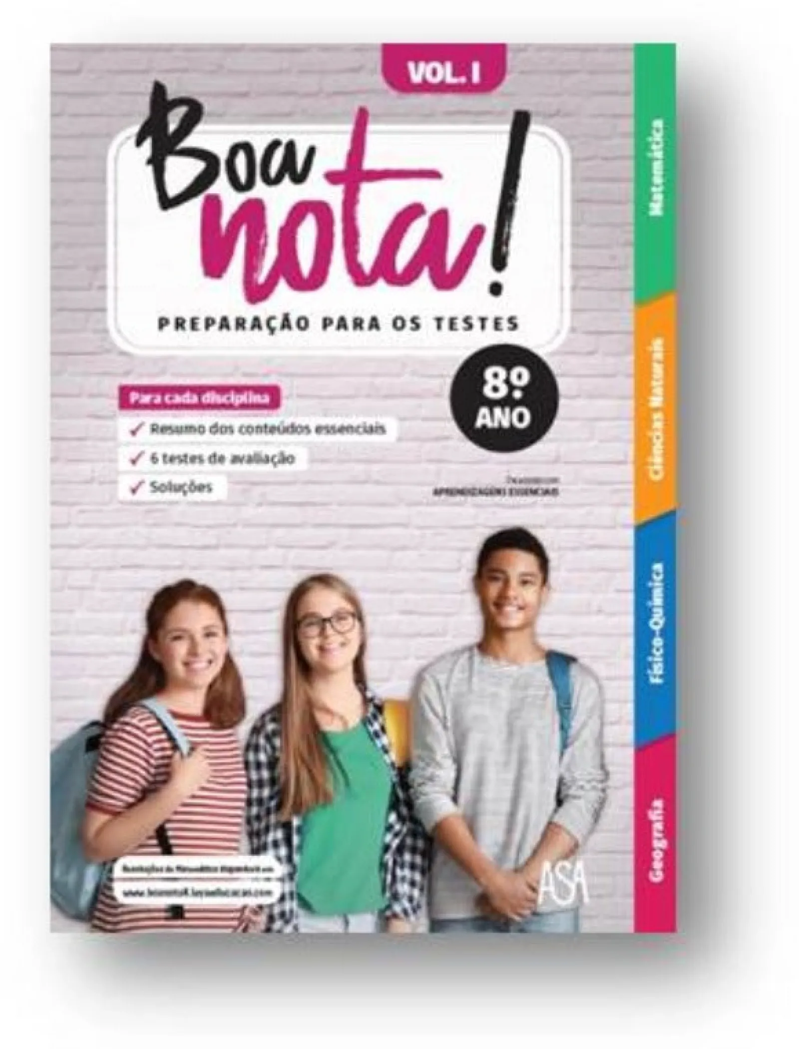 Hot Edições Asa Boa Nota! Preparação para os Testes - 8.º Ano Volume I