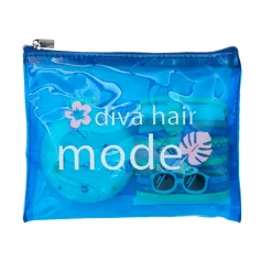 Mr. Wonderful Bolsa de Higiene Pessoal + Laços de Cabelo + Pente - Diva Hair Mode