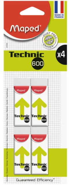 Clearance Maped Borracha Technic 4 unidades