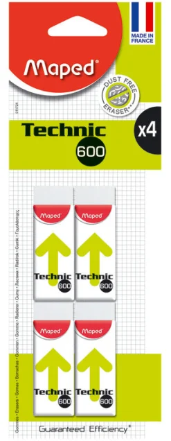 Clearance Maped Borracha Technic 4 unidades