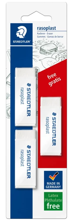 Staedtler Borracha Rasoplast 3 unidades