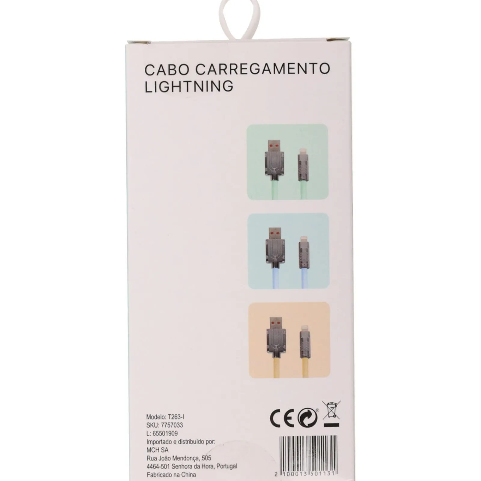 Starmax Cabo Carregador Lightning Pastel 2A 1 Metro