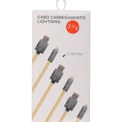 Starmax Cabo Carregador Lightning Pastel 2A 1 Metro