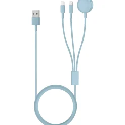 New Onetop Cabo De Carregamento 3 Em 1 Aqua Sky