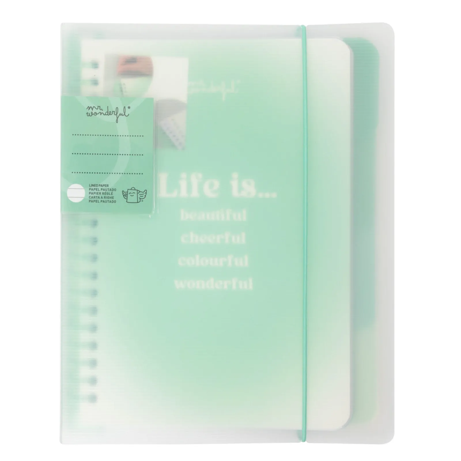 Hot Mr. Wonderful Caderno A5 - Life Is Beautiful