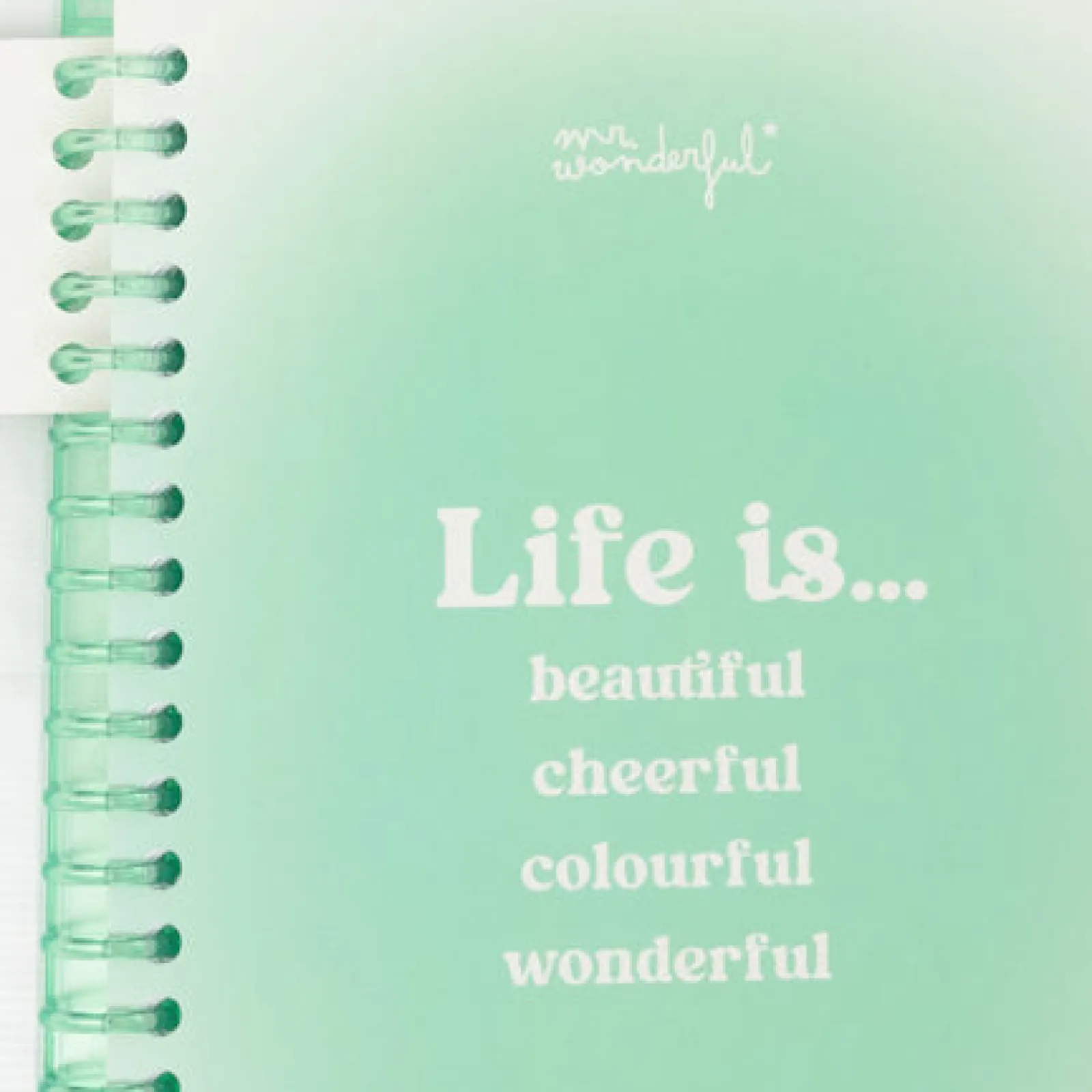 Hot Mr. Wonderful Caderno A5 - Life Is Beautiful