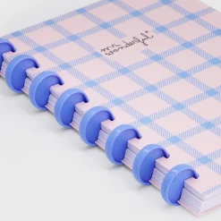 Clearance Mr. Wonderful Caderno A5 - Xadrez Azul e Rosa