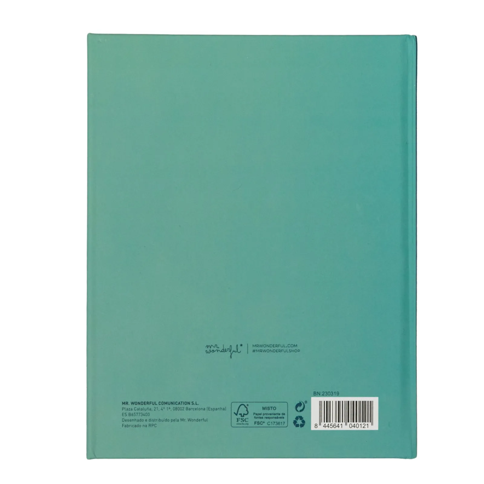 Mr. Wonderful Caderno A5 Com Fecho Magnético