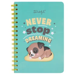 Mr. Wonderful Caderno A5 3D - Never Stop Dreaming