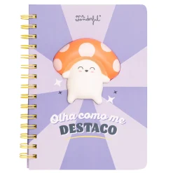 Mr. Wonderful Caderno A5 3D - Olha Como Me Destaco