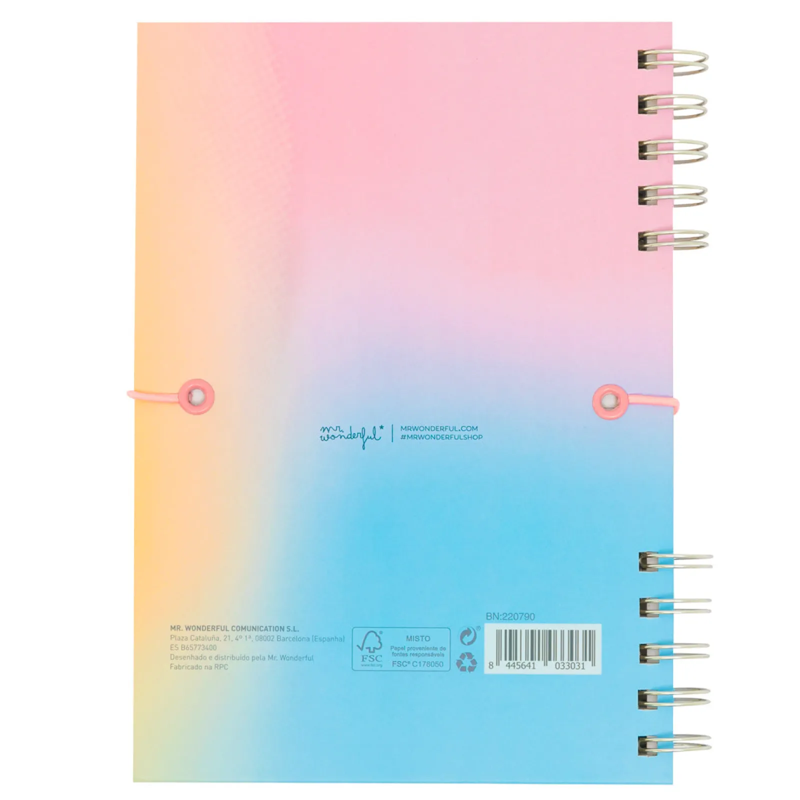 Mr. Wonderful Caderno A5 Rosa - Tudo O Que Vou Conseguir