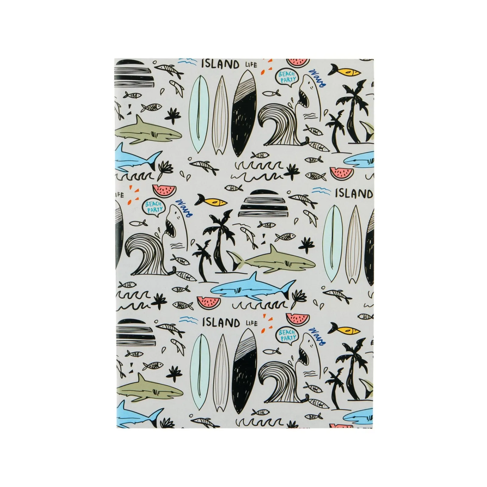 Sale Note! Caderno Agrafado A4 Preto 40 Folhas 60G Beach/Retro