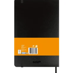 Clearance Note! Caderno Agrafado B5 Capa dura com Elástico Preto