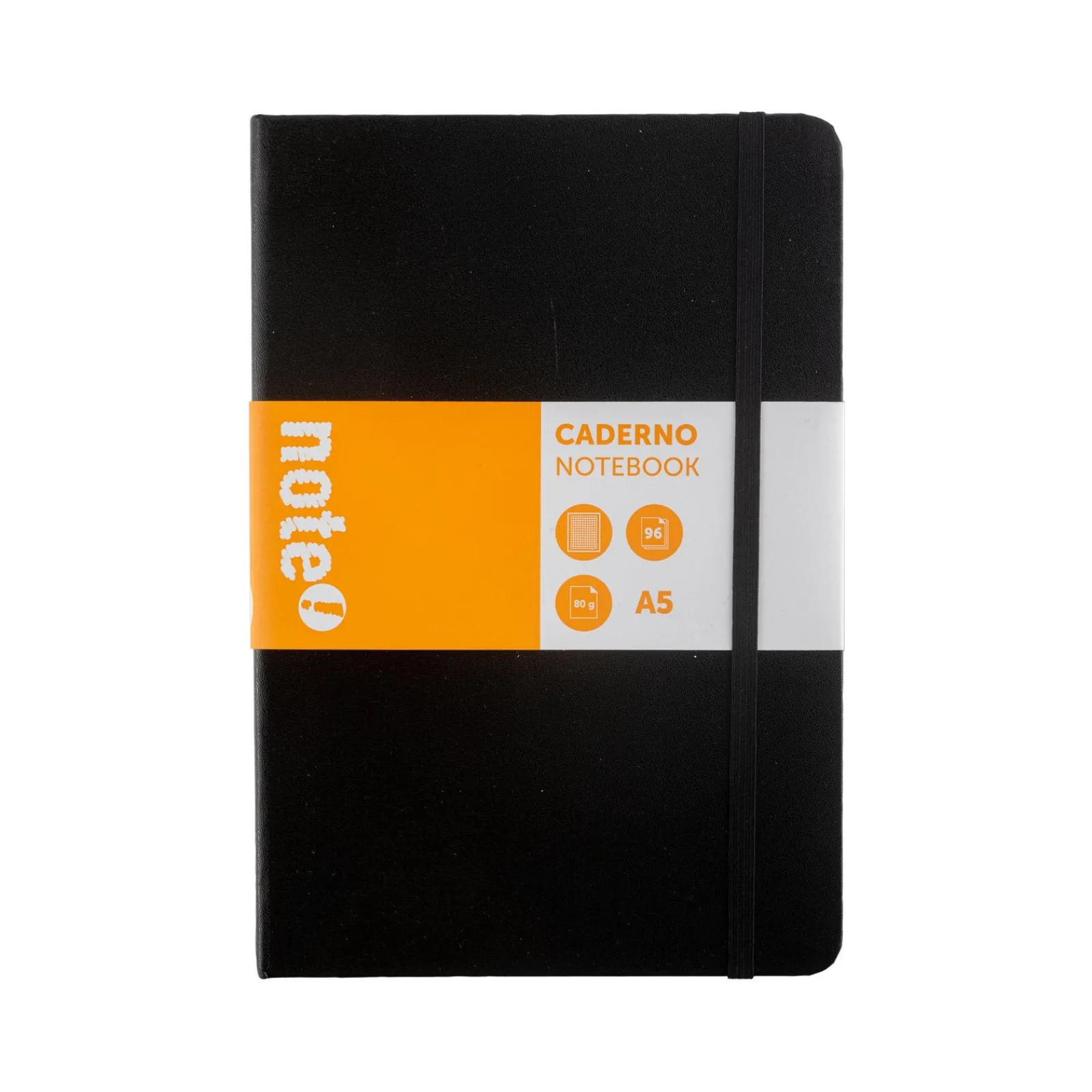 Best Note! Caderno Agrafado com Elástico A5 Quadriculado