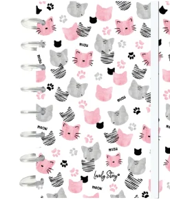 Aurea Caderno De Discos A5 Pautado - Ice Miau