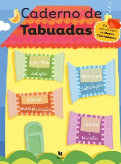 Texto Editores Caderno de Tabuada 3.º e 4.º Anos de Manuel Ferrão e Marta Teixeira