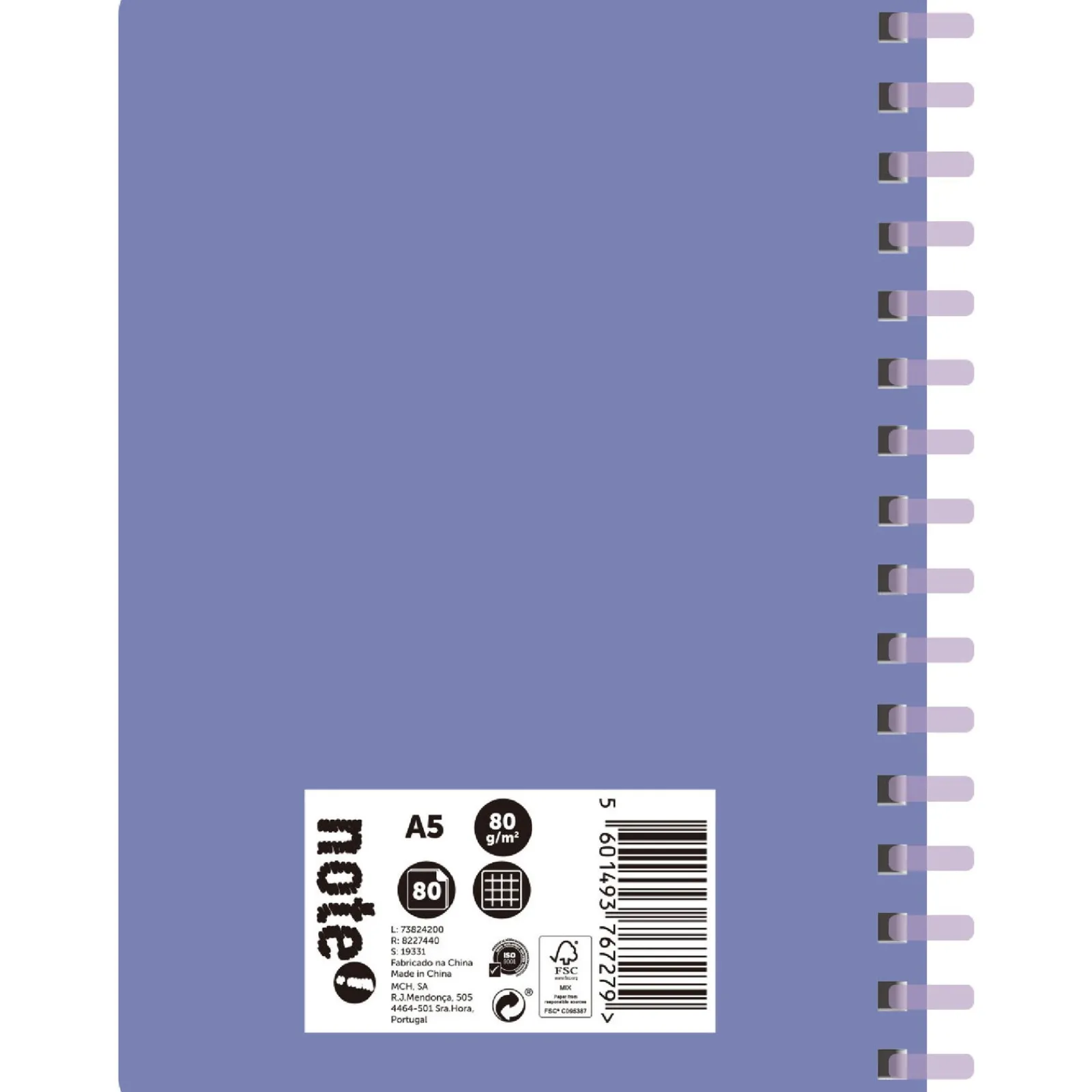 Clearance Note! Caderno Espiral A5 Soft 80 Folhas 80G Quadriculado