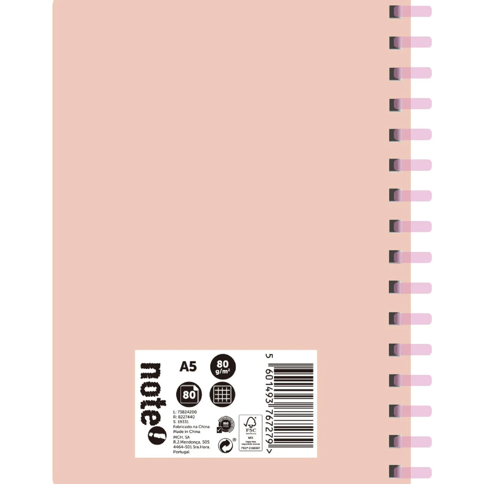 Clearance Note! Caderno Espiral A5 Soft 80 Folhas 80G Quadriculado