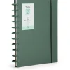 Talia Caderno Smart A4 com Elástico 100 Folhas Verde Olive