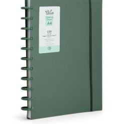 Talia Caderno Smart A4 com Elástico 100 Folhas Verde Olive