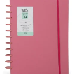 Outlet Talia Caderno Smart A4 Com Elástico 100 Folhas Rosa
