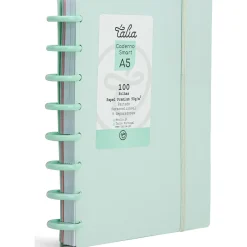 Online Talia Caderno Smart A5 com Elástico 100 Folhas Verde Pastel