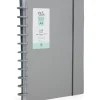 Talia Caderno Smart A4 com Elástico 100 Folhas Cinzento