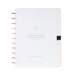 Talia Caderno Smart A4 com Elástico e Suporte Esferográfica 80 Folhas Pautado Rosa