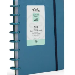 Clearance Talia Caderno Smart A5 com Elástico 100 Folhas Azul