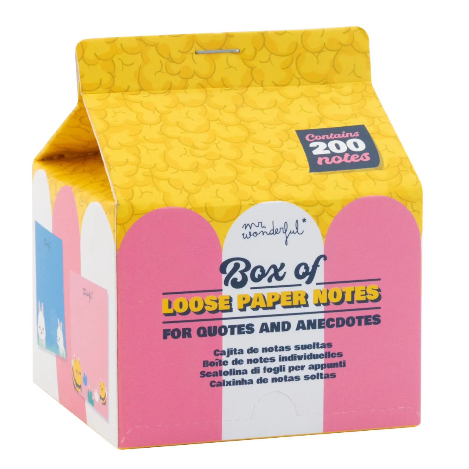 Clearance Mr. Wonderful Caixa Bloco Notas - For Quotes
