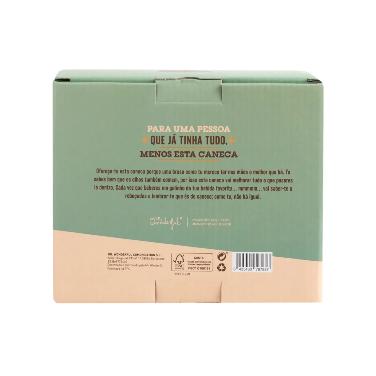 Mr. Wonderful Caneca - O Café É Bom E Tu És O Bombom