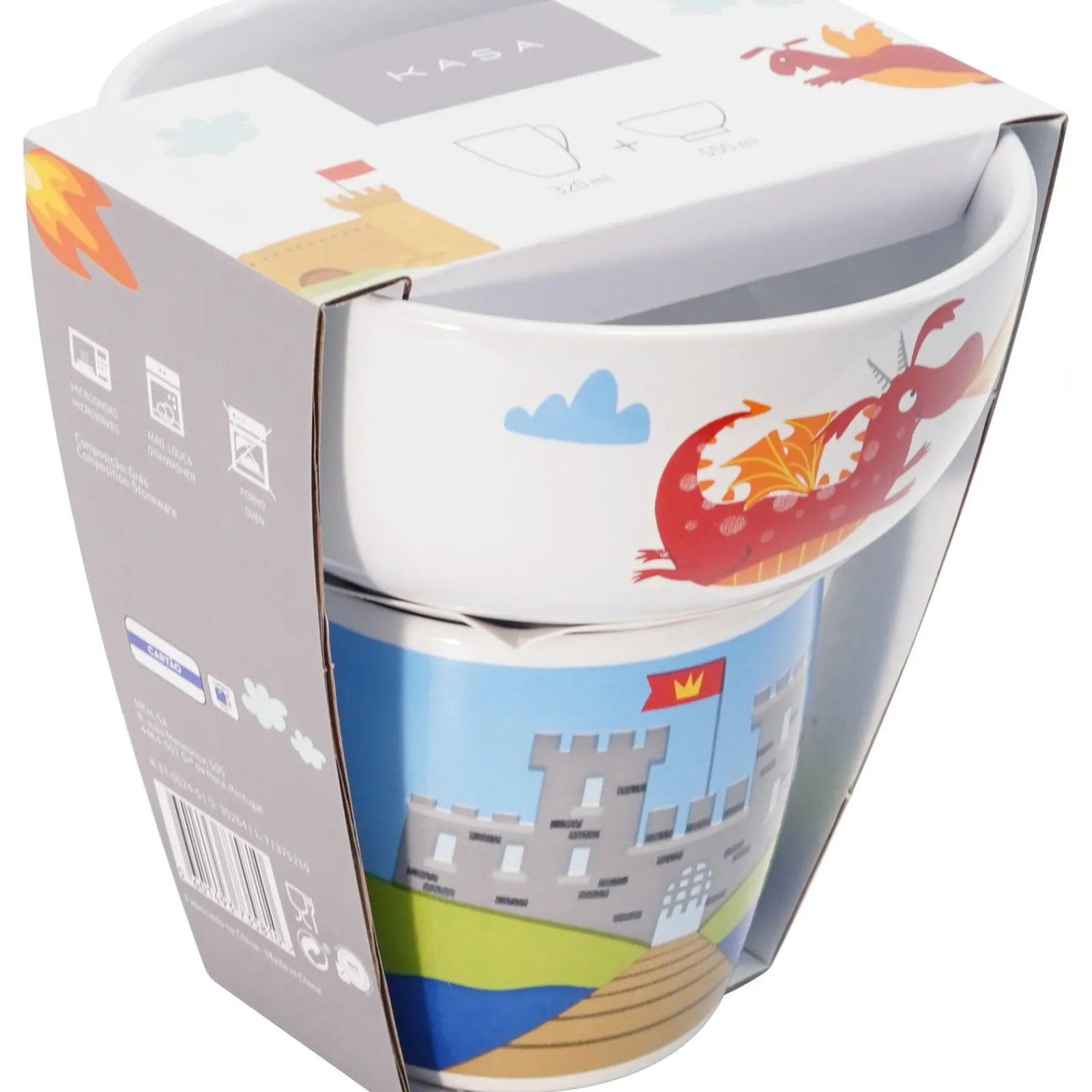 Kasa Caneca + Taça Dinossauro