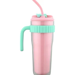 Kasa Caneca Happiness 900Ml Rosa e Verde