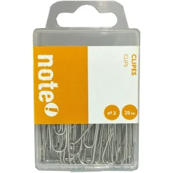 Note! Clips Cromados Nº3 25 unidades