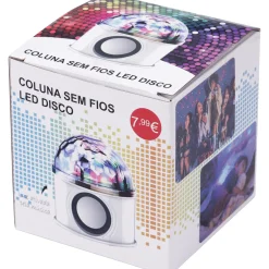 Wesdar Coluna Sem Fios Bola Led Disco USB